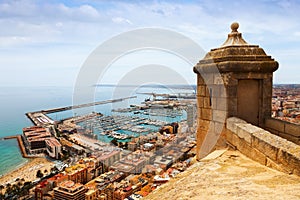 Old castle over Port in Alicante