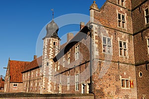 the old castle of Raesfeld in westphalia