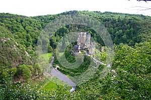 Old Castle. Rhine River Valley