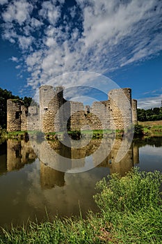Old castle ruin on a summer day