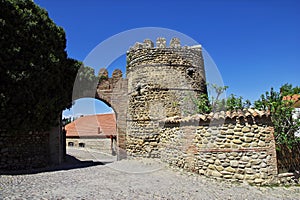 The old castle in Signagi city, Georgia