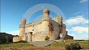 Old Castle in Span - Manzanares, Time lapse