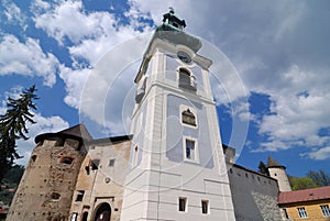 Old castle in summer Banska Stiavnica