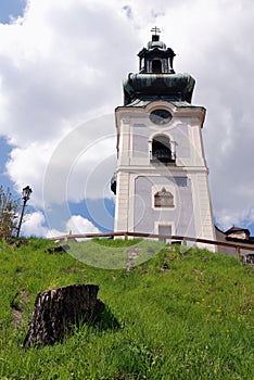 Old castle in summer Banska Stiavnica