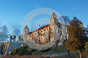 Old castle in sunset time, Bratislava, Slovakia