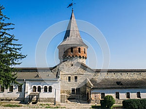 Old castle view of Kamenec-Podolskiy city, Ukraine