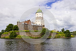 Old castle in Vyborg, Russia