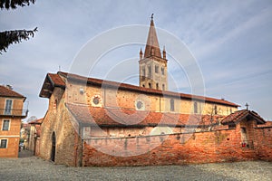 Old cathedral in Saluzzo, Italy.