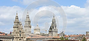 OLD CATHEDRAL IN SANTIAGO DE COMPOSTELA,SPAIN photo