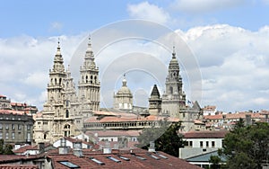 OLD CATHEDRAL IN SANTIAGO DE COMPOSTELA,SPAIN photo