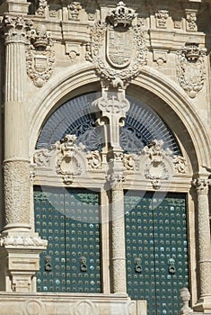 OLD CATHEDRAL IN SANTIAGO DE COMPOSTELA,SPAIN photo