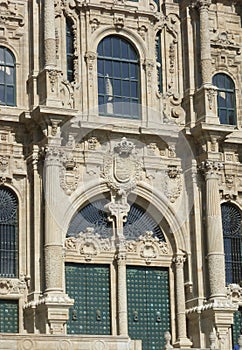 OLD CATHEDRAL IN SANTIAGO DE COMPOSTELA,SPAIN photo