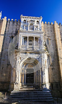 Old Cathedral or Se Velha of Coimbra, Portugal photo