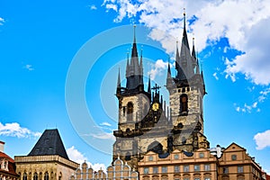 Cathedral Tynsky chram in Prague photo