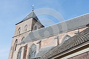Old catholic church in a Dutch medieval city