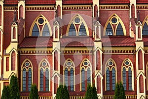 The wall of a catholic church