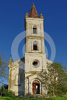 Old catholic church in ruins - Romania