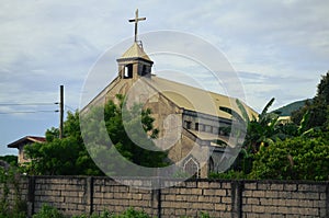 Old catholic church in a small village in the Philippines.