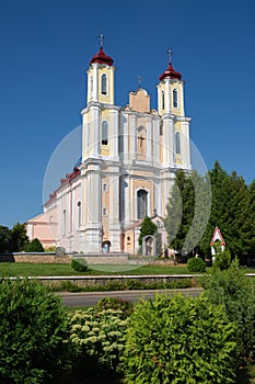 Old catholic church of St George in Vornyany, Grodno region, Ostrovets district, Belarus