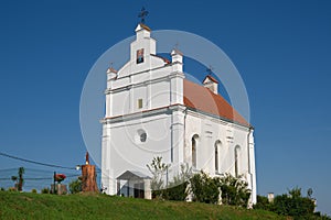 Old catholic church of St George in Vorona village, Ostrovets district, Grodno region, Belarus