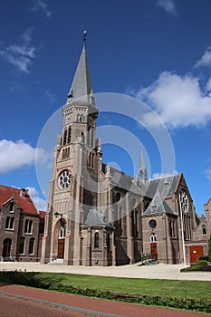 Old catholic saint Peter and Paul church petrus and pauluskerk in Reeuwijk dorp