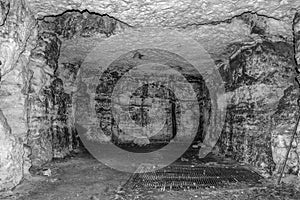 Old cave or catacomb.