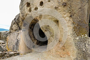 Old cave city Uplistsikhe in Caucasus mountains, Georgia