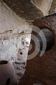 Old caves grottes de Nok in the mountains of northern Togo