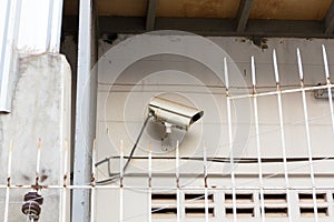 The Old CCTV Security Camera operating long time