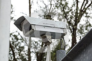 The Old CCTV Security Camera operating long time