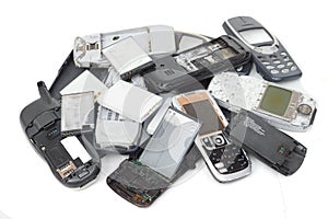 Old cellphones and battery