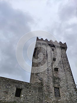 Old celtic castle tower, Blarney castle in Ireland, old ancient celtic fortress