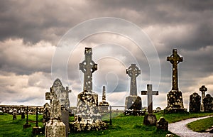 Old celtic cemetery in Ireland
