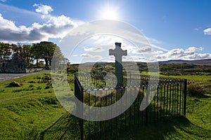 An old celtic cross near Kildalton Chapel on Islay