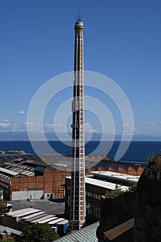 Old Cement Factory Chimney, Savona, Liguria, Italy