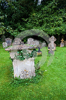 Old cemetery in Castle Combe