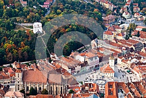 Old center of Brasov city