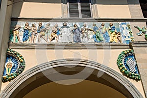 Old Ceppo hospital palace front facade