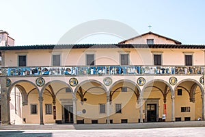 Old Ceppo hospital palace front facade