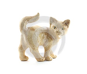 Old ceramic cat