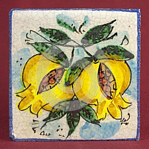 Old ceramic tile