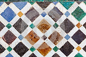 Old ceramic tile.