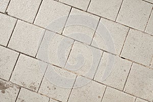 Old ceramic tile pavement texture background