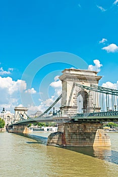 Old Chain Bridge in Budapest