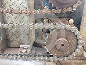 Old chain driven machinery