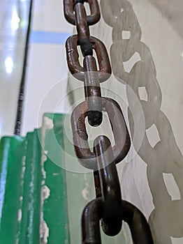 An old chain wrapped.