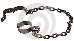 Old chains or shackles