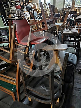 old chair storeroom
