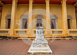 Old chapel in Chinese style of Thai temple, Wat Bang Pla - Samut Sakhon, Thailand