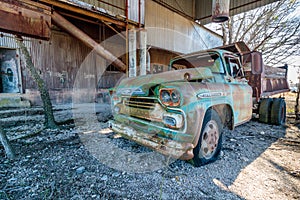 Old Chevy Truck Located at the Old Crawford Mill in Walburg Texas